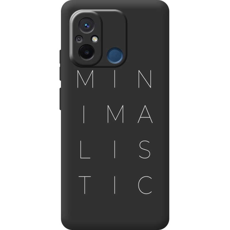 Черный чехол BoxFace Xiaomi Redmi 12C Minimalistic