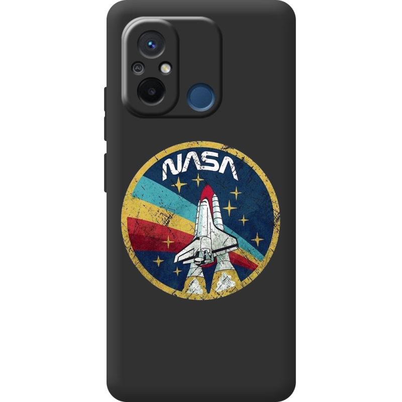 Черный чехол BoxFace Xiaomi Redmi 12C NASA