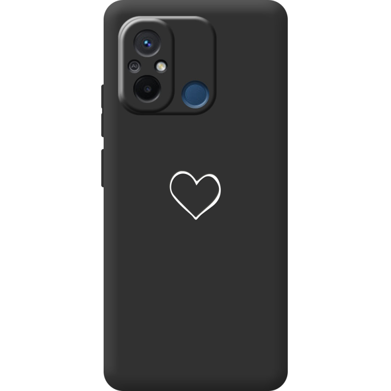 Черный чехол BoxFace Xiaomi Redmi 12C My Heart