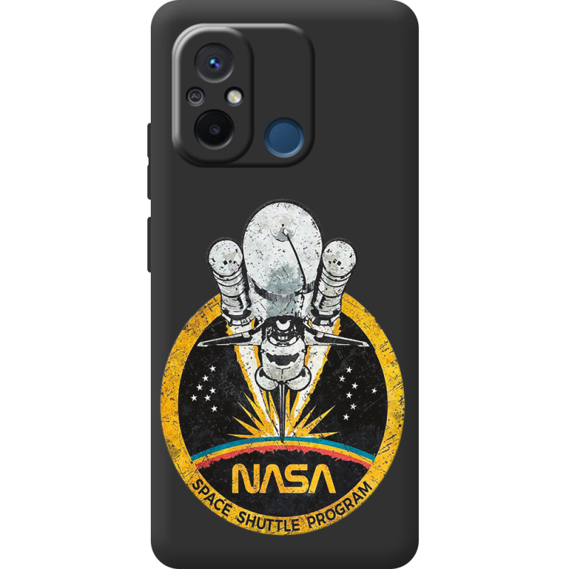 Черный чехол BoxFace Xiaomi Redmi 12C NASA Spaceship