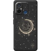 Черный чехол BoxFace Xiaomi Redmi 12C Moon