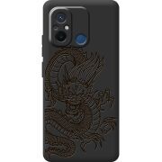 Черный чехол BoxFace Xiaomi Redmi 12C Chinese Dragon