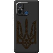 Черный чехол BoxFace Xiaomi Redmi 12C Ukrainian Trident