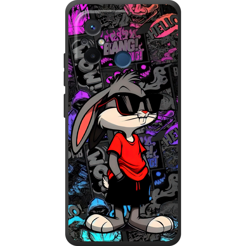 Черный чехол BoxFace Xiaomi Redmi 12C Малий вухань