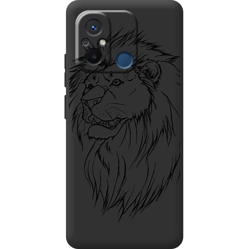 Черный чехол BoxFace Xiaomi Redmi 12C Lion