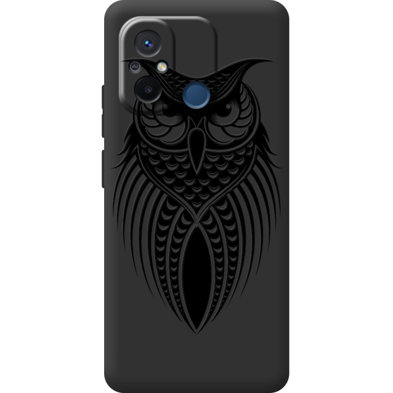 Черный чехол BoxFace Xiaomi Redmi 12C Owl