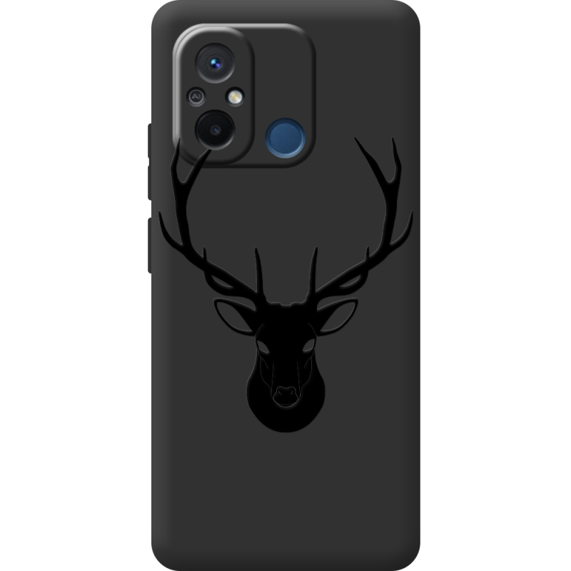 Черный чехол BoxFace Xiaomi Redmi 12C Deer