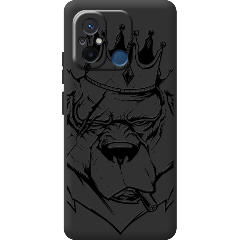 Черный чехол BoxFace Xiaomi Redmi 12C Bear King