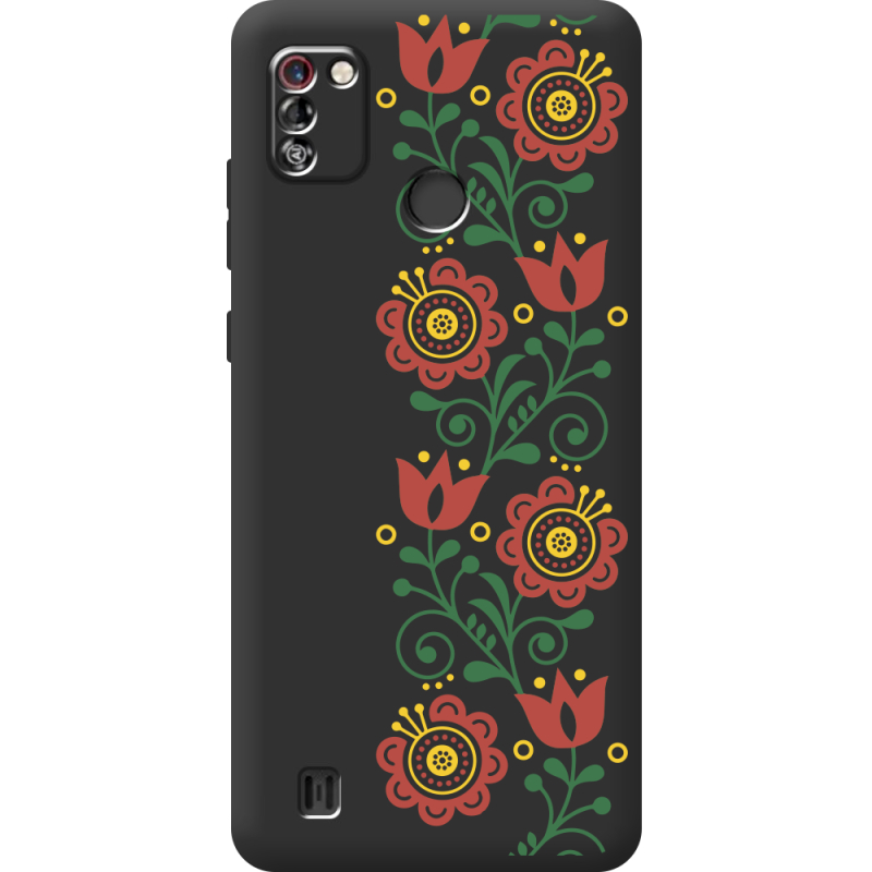 Черный чехол BoxFace Tecno Pop 4 Pro Ethno