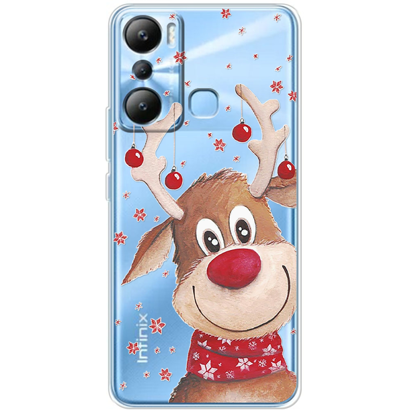 Прозрачный чехол BoxFace Infinix Hot 20i Winter Deer