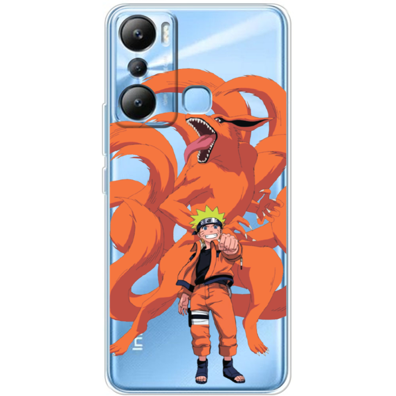 Прозрачный чехол BoxFace Infinix Hot 20i Naruto and Kurama