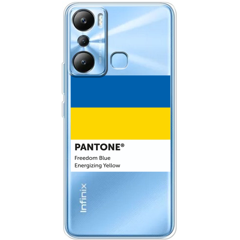 Прозрачный чехол BoxFace Infinix Hot 20i Pantone вільний синій