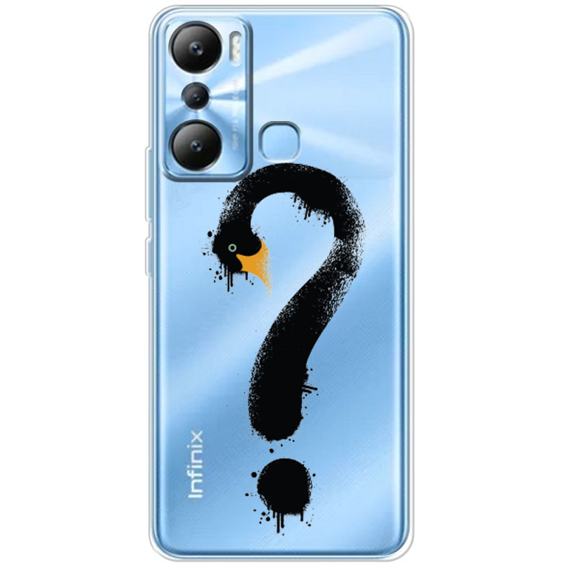 Прозрачный чехол BoxFace Infinix Hot 20i Swan question