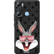 Черный чехол BoxFace Infinix Hot 20i looney bunny