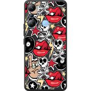 Черный чехол BoxFace Infinix Hot 20i Rock Graffiti