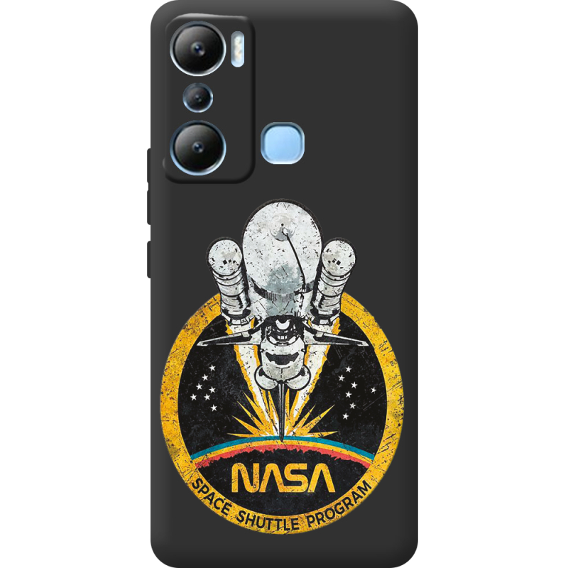 Черный чехол BoxFace Infinix Hot 20i NASA Spaceship