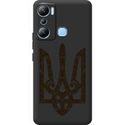 Черный чехол BoxFace Infinix Hot 20i Ukrainian Trident