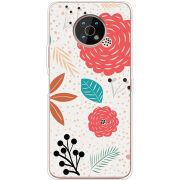 Чехол BoxFace Nokia G50 Line Flowers