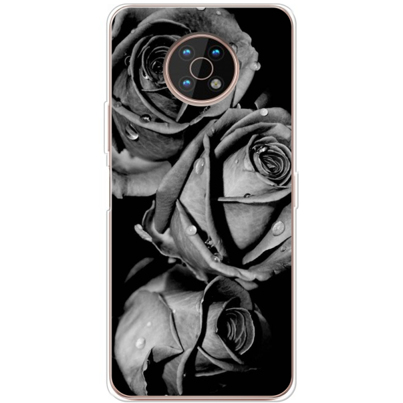 Чехол BoxFace Nokia G50 Black and White Roses