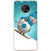 Чехол BoxFace Nokia G50 Skier Snowman