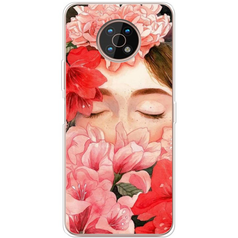 Чехол BoxFace Nokia G50 Girl in Flowers