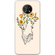 Чехол BoxFace Nokia G50 Flower Hands