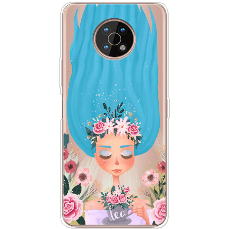 Прозрачный чехол BoxFace Nokia G50 Blue Hair