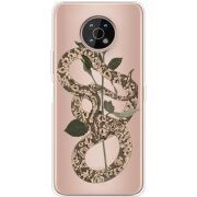 Прозрачный чехол BoxFace Nokia G50 Glamor Snake