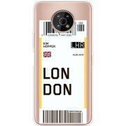 Прозрачный чехол BoxFace Nokia G50 Ticket London