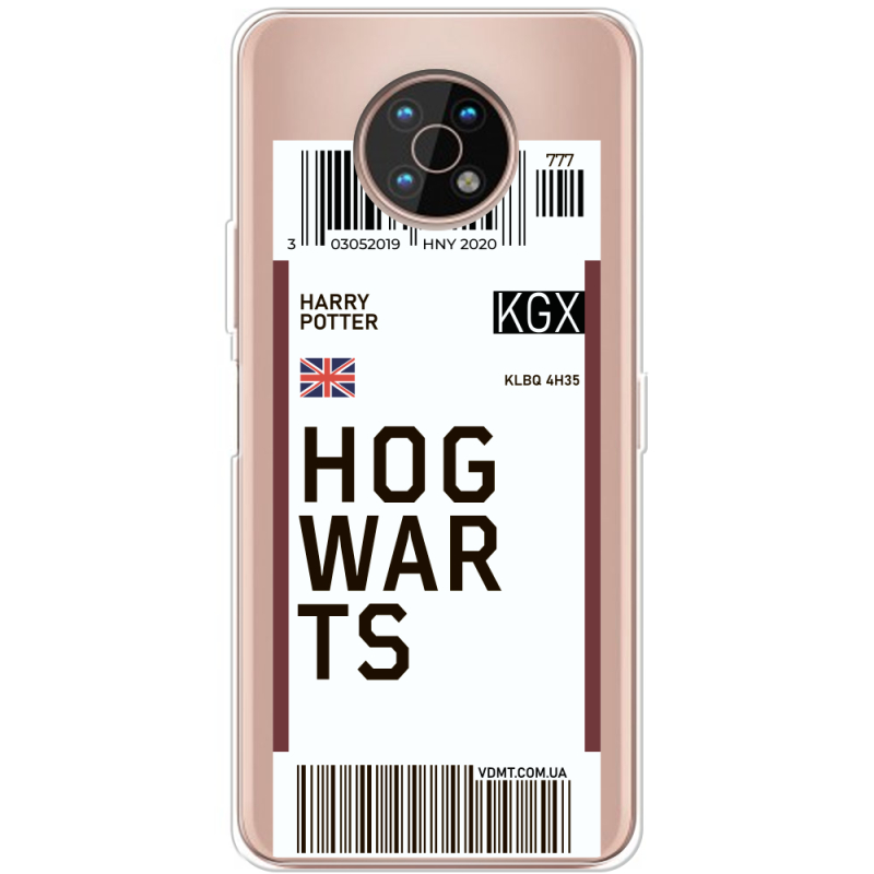 Прозрачный чехол BoxFace Nokia G50 Ticket Hogwarts