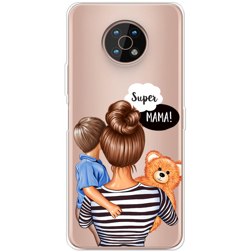 Прозрачный чехол BoxFace Nokia G50 Super Mama and Son