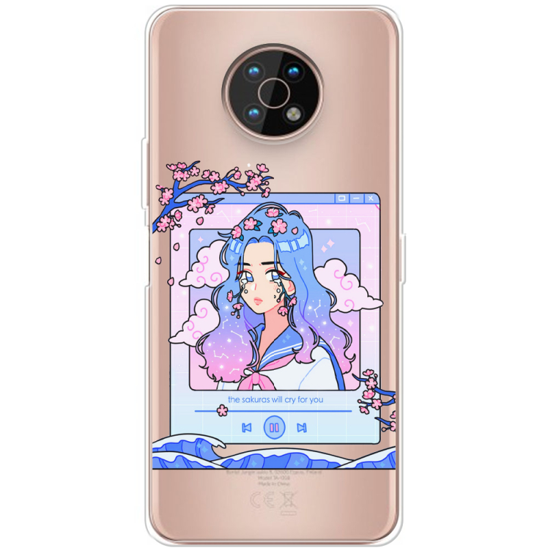 Прозрачный чехол BoxFace Nokia G50 The Sakuras Will Cry For You