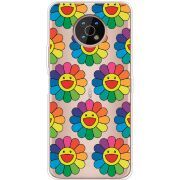 Прозрачный чехол BoxFace Nokia G50 Hippie Flowers