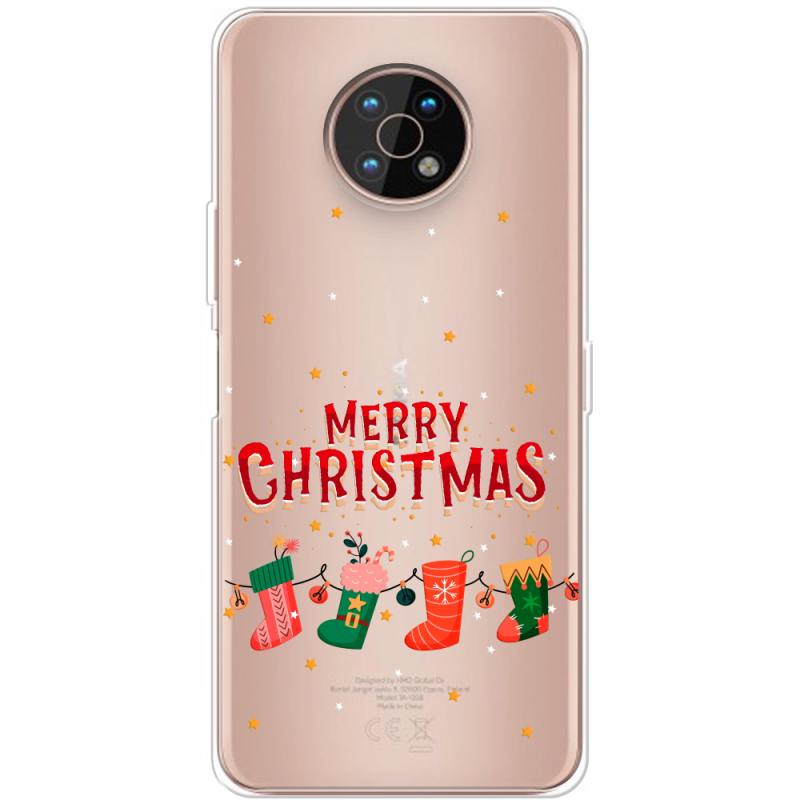 Прозрачный чехол BoxFace Nokia G50 Merry Christmas