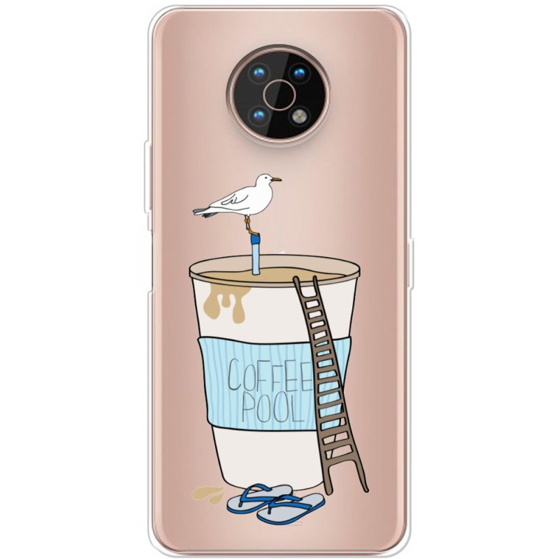 Прозрачный чехол BoxFace Nokia G50 Segull in Cofee Pool