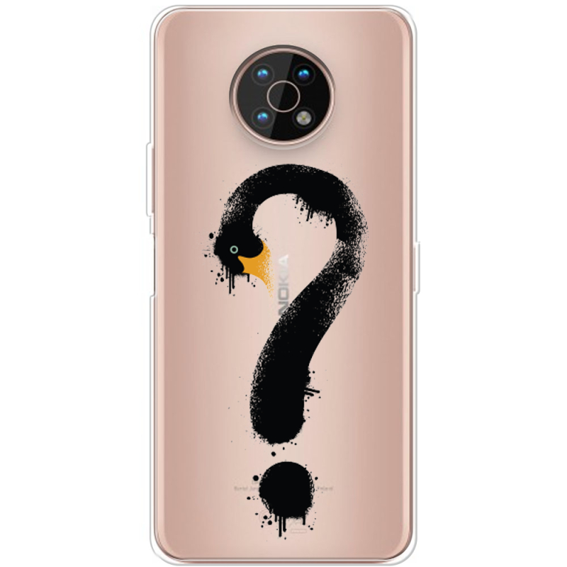 Прозрачный чехол BoxFace Nokia G50 Swan question