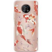 Прозрачный чехол BoxFace Nokia G50 Japanese Koi Fish