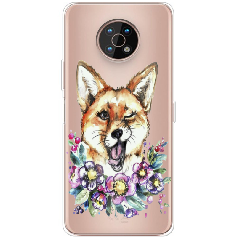 Прозрачный чехол BoxFace Nokia G50 Winking Fox