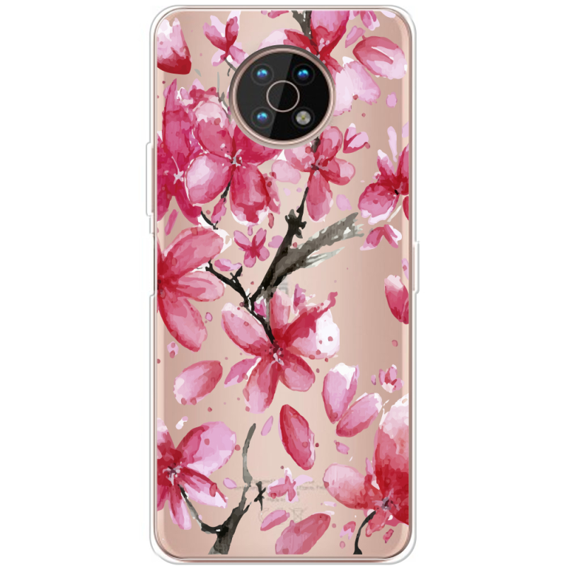 Прозрачный чехол BoxFace Nokia G50 Pink Magnolia