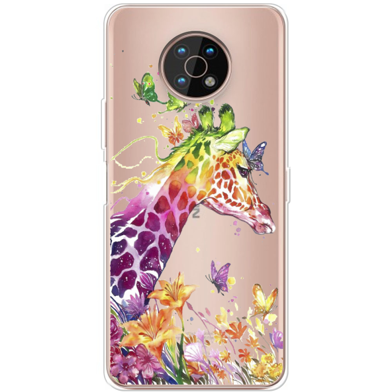 Прозрачный чехол BoxFace Nokia G50 Colorful Giraffe