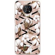 Прозрачный чехол BoxFace Nokia G50 Cotton flowers