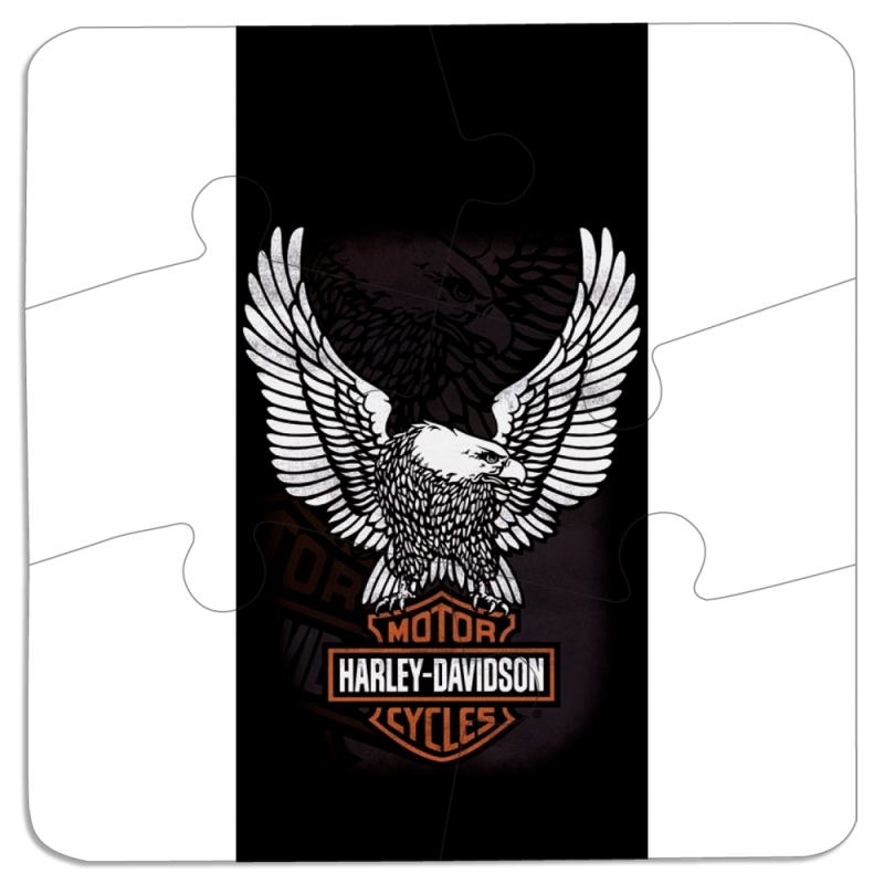 Магнитные фотопазлы 90 на 90 Harley Davidson and eagle