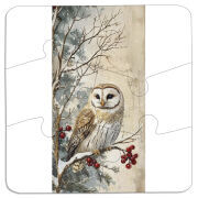 Магнитные фотопазлы 90 на 90 Christmas Owl
