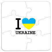 Магнитные фотопазлы 90 на 90 I love Ukraine