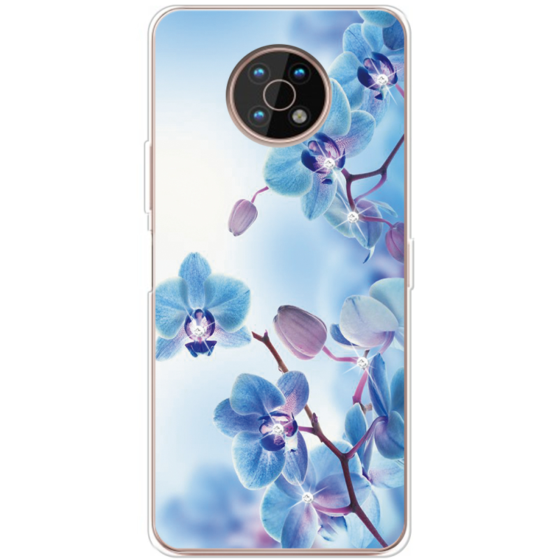 Чехол со стразами Nokia G50 Orchids