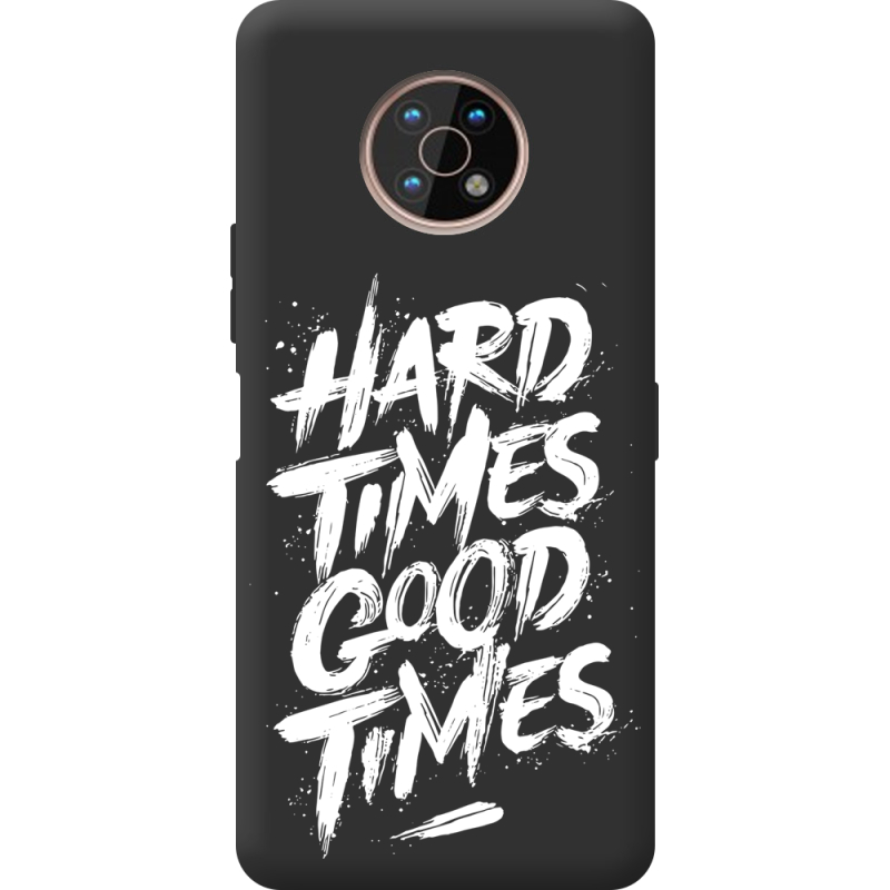 Черный чехол BoxFace Nokia G50 Hard Times Good Times