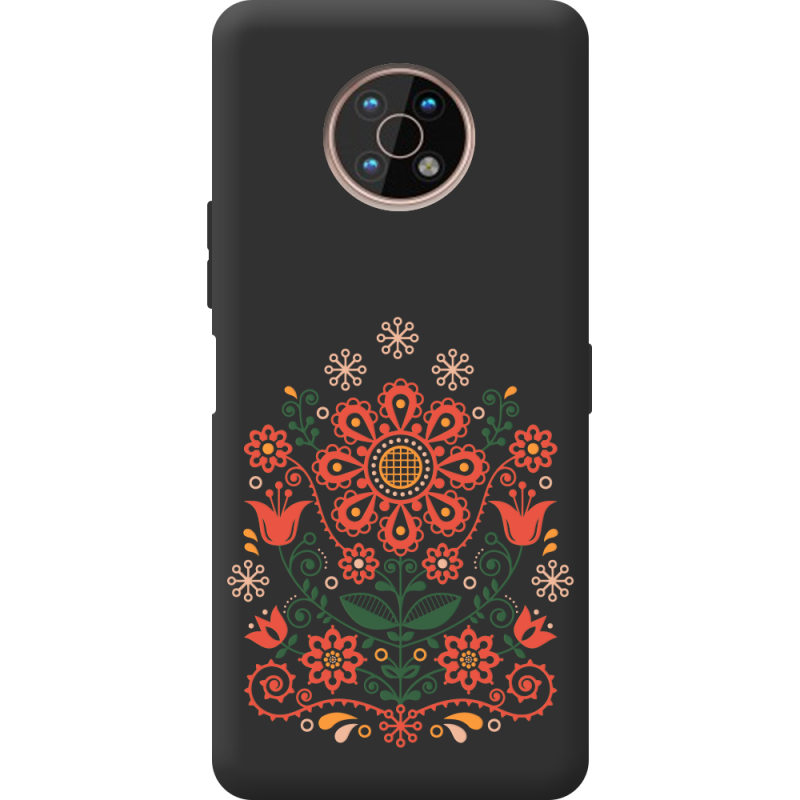 Черный чехол BoxFace Nokia G50 Ukrainian Ornament