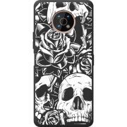 Черный чехол BoxFace Nokia G50 Skull and Roses
