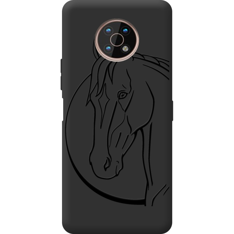 Черный чехол BoxFace Nokia G50 Horse