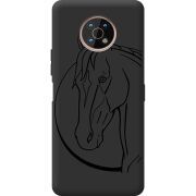 Черный чехол BoxFace Nokia G50 Horse